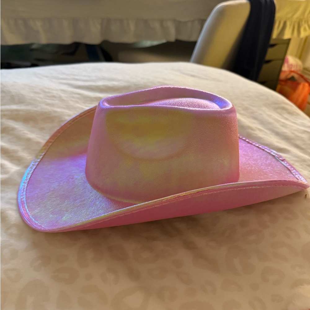 Pink Iridescent Cowboy Hat